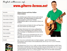 Tablet Screenshot of gitarre-lernen.net